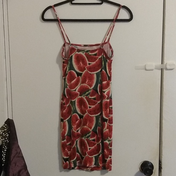 Watermelon Spaghetti Strap Forever21 Women's Dress Size Medium - Picture 2 of 7